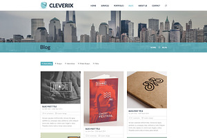 Cleverix Corporate PSD Template