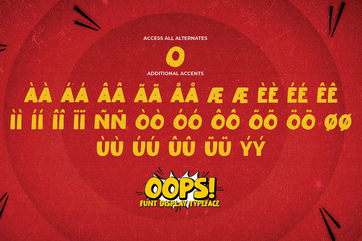 Oops - Fun Display Typeface, a Font by Gassstype (Photo 7 of 8)
