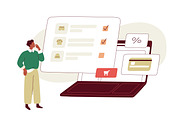 People with online wishlists set, a Technology Illustration by Good Studio (Thumbnail 3 of 5)