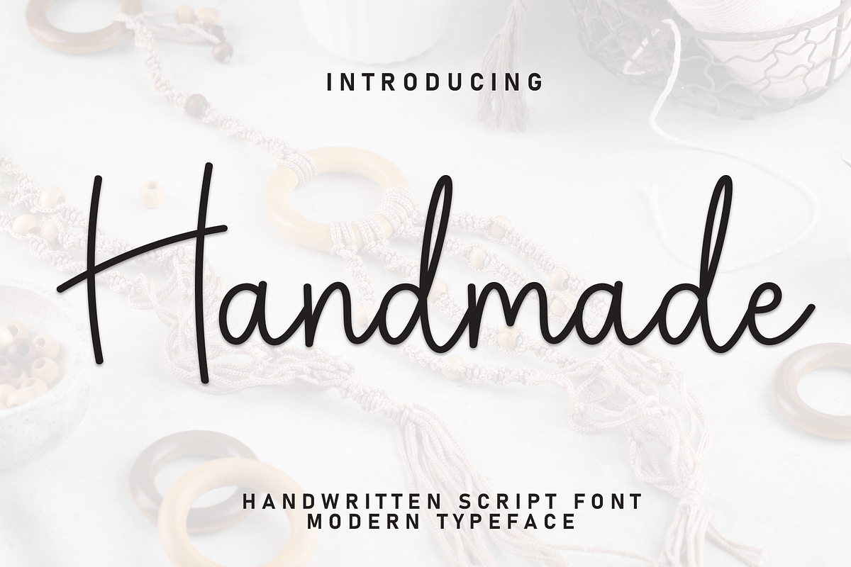 Handmade | Script Font, a Handwritten Font by Scratchones (Photo 1 of 8)