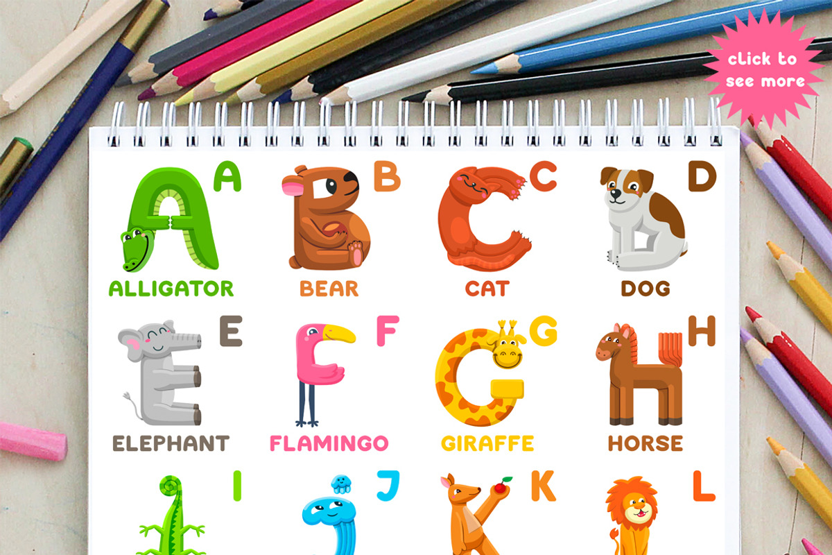 Alphabetic Zoo - font duo preview 4