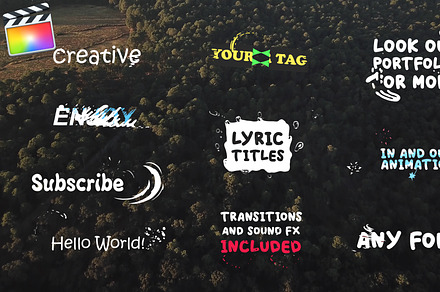 Lyric Titles Final Cut Pro, a Templates & Theme by FlashFXbox