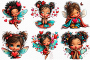 Valentines Fairy Clipart, an Illustration by Craft Nest (Thumbnail 6 of 11)