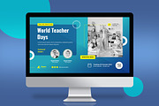 World Teacher Day Digital Poster, a Templates & Theme by Rahardi Creative (Thumbnail 3 of 4)