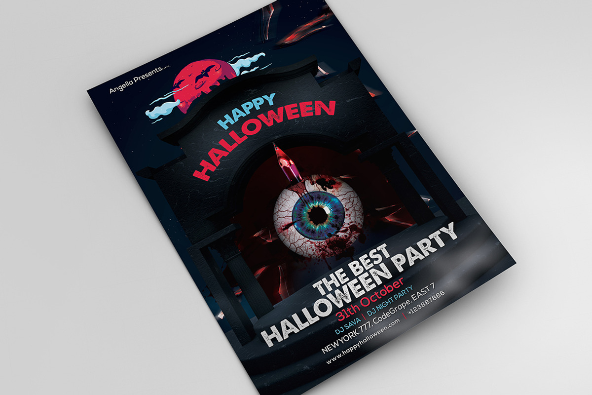 Halloween Party Flyer, a Flyer Template by themexriver