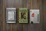 Book Mockup Old Antique Metal Frame, a Mockup by Avelina Studio (Thumbnail 1 of 4)