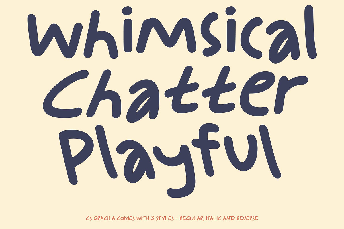 CS Gracila – Playful Font, a Handwritten Font by Craft Supply Co. (Photo 3 of 8)
