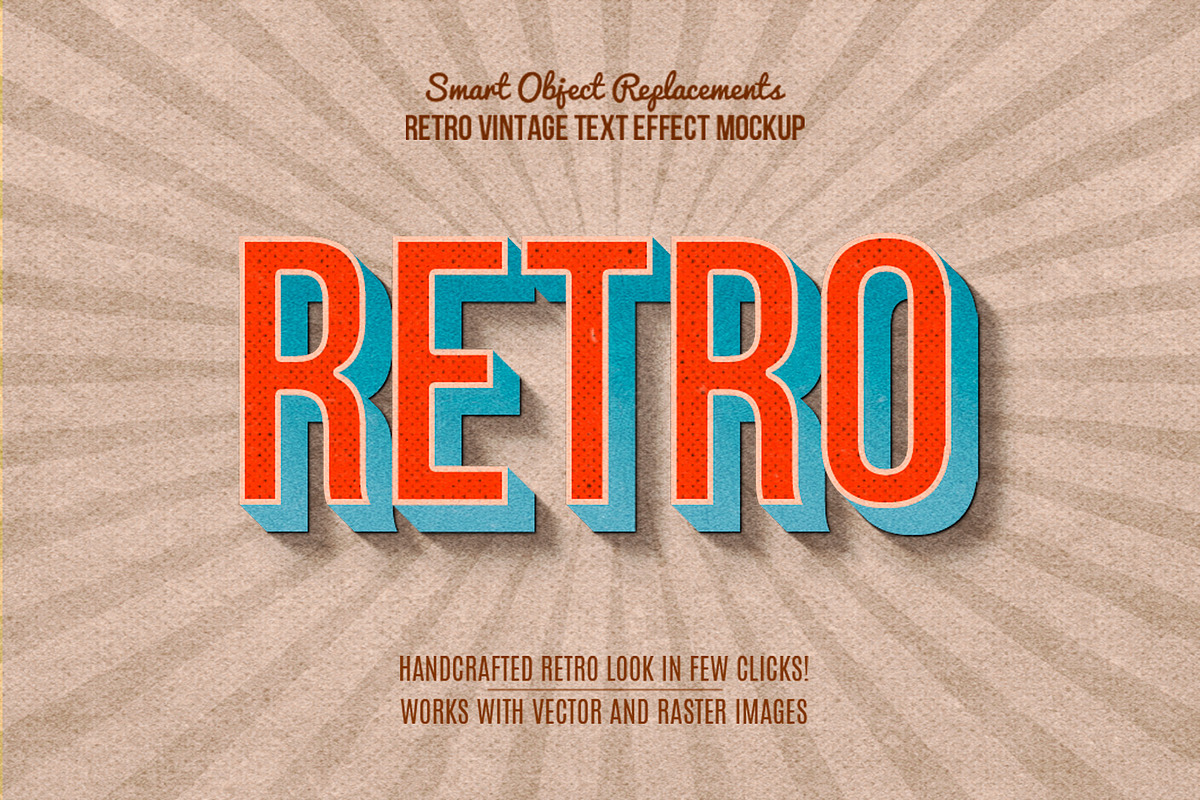 10 Retro Vintage Text Effect, a Layer Style Add-On by Anomali Creatype (Photo 1 of 11)