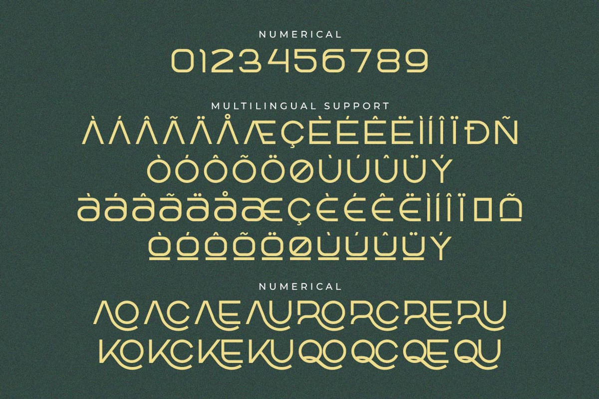 Korca – Fashion Geometric Font, a Sans Serif Font by Artiveko (Photo 4 of 10)