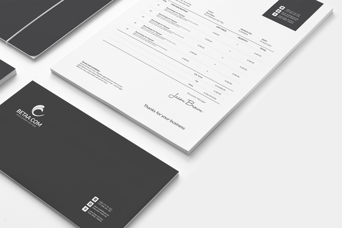 Corporate Identity, a Stationery Template by UX-group (Photo 3 of 8)