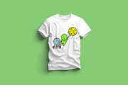 Cute Astronaut With Alien Hold Moon, a Technology Illustration by Artstorystudio (Thumbnail 3 of 3)