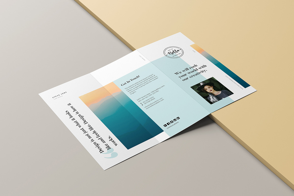 Studio profile trifold brochure, a Brochure Template by GraphicsEgg (Photo 5 of 5)