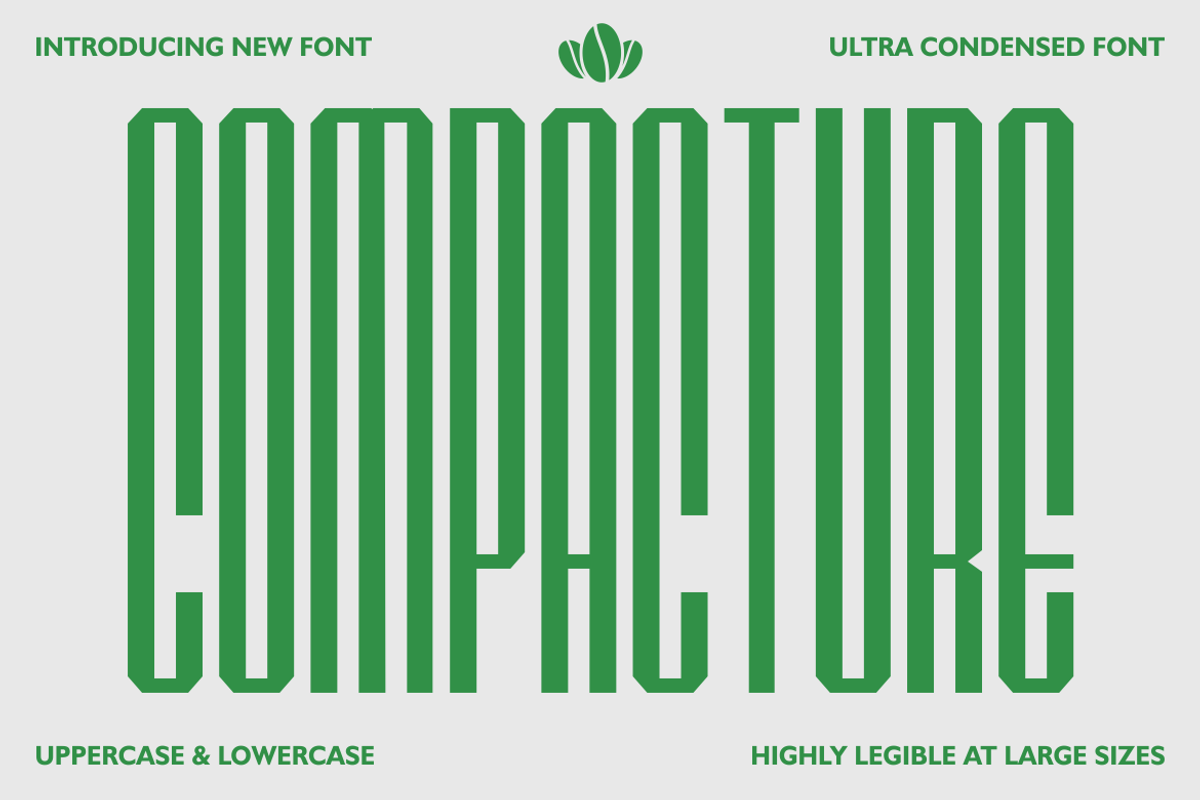 Compacture Condensed Font, a Sans Serif Font by PutraCetol Studio (Photo 1 of 5)