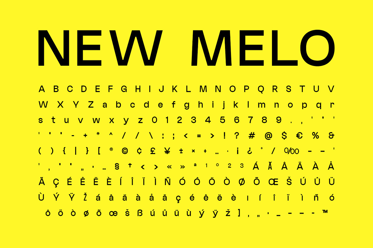 New Melo Typeface, a Sans Serif Font by Foxtype (Photo 10 of 10)