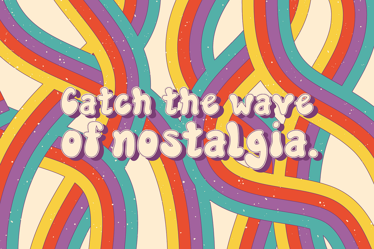 JellyPop Retro Groovy, a Blackletter Font by LTNG STUDIO (Photo 6 of 9)