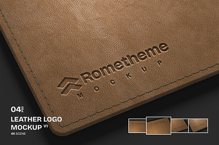Leather Logo vol.01 - Mockup