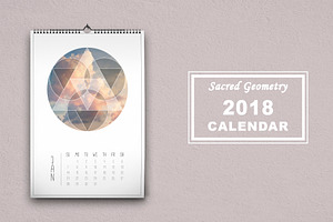 "Sacred Geometry" 2018 calendar