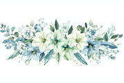 Soft White Floral Bundle, an Illustration by balal (Thumbnail 6 of 10)