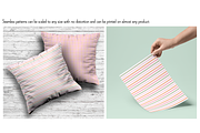 Pink & Orange Plaids &Stripes, a Pattern Graphic by Melissa Held Designs (Thumbnail 2 of 6)