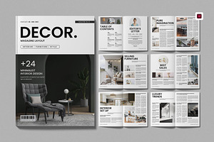 Interior Magazine Layout Template, a Magazine Template by Work-Envance