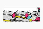 40 Vector Bright Backgrounds in 80s, a Pattern Graphic by softulka (Thumbnail 7 of 13)