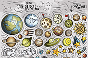 Space Cartoon Objects Set, an Object Graphic by BALABOLKA (Thumbnail 2 of 4)