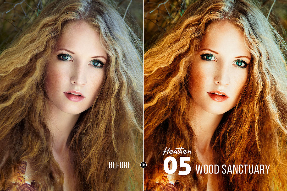 Heathen Presets for Desktop & Mobile, an Action Add-On by Presetrain Co. (Photo 6 of 7)