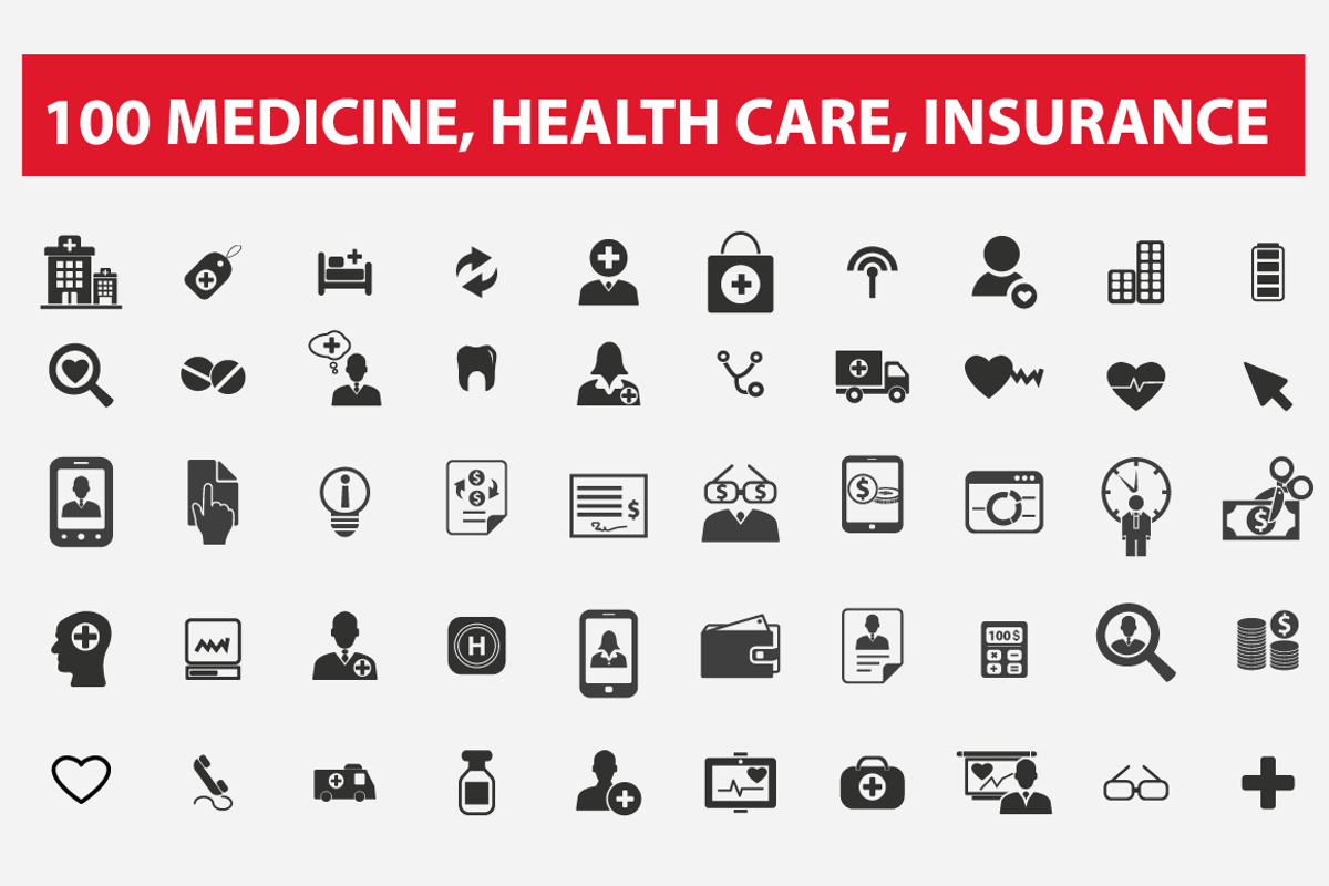 100 medicine, health care, insurance, an Outline Icon by urban icon (Photo 1 of 2)
