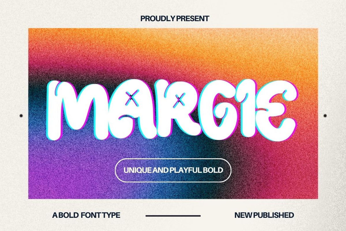 Margie - Bold Loop Font, a Handwritten Font by Dhabee (Photo 1 of 7)