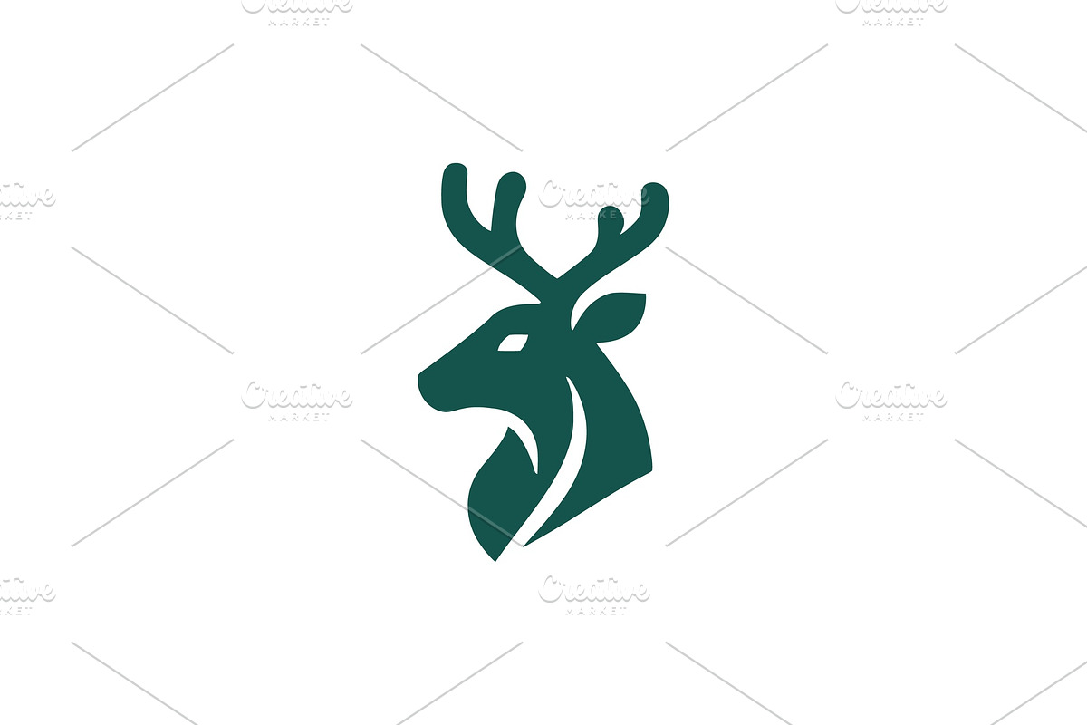 Deer Head Logo Collection, a Branding & Logo Template by Vectorium Studio (Photo 2 of 25)