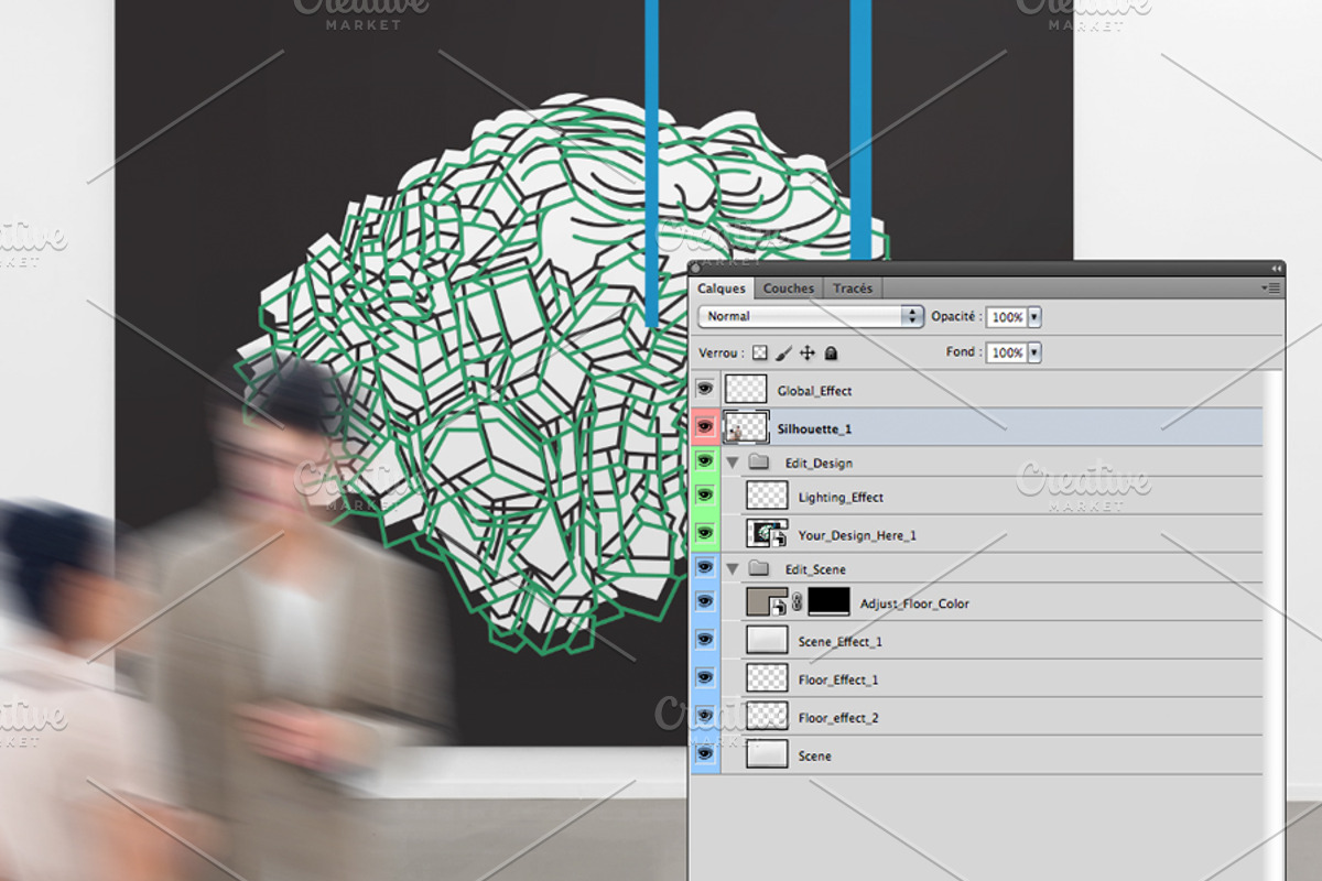 Gallery Exhibition Mockup - 01, a Print Template by Formelier (Photo 2 of 5)