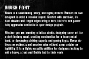 Raven Gothic Blackletter Font, a Blackletter Font by OWPictures (Thumbnail 3 of 10)