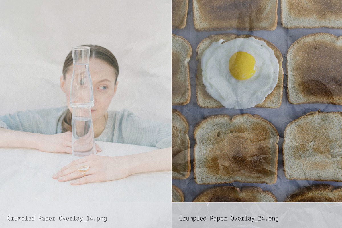Crumpled: Paper Texture Overlays, a Texture Graphic by Anastasiia VNSK (Photo 17 of 19)