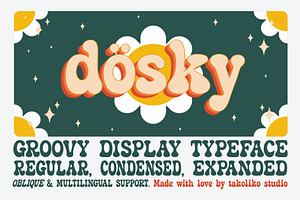 Dosky - Groovy Typeface