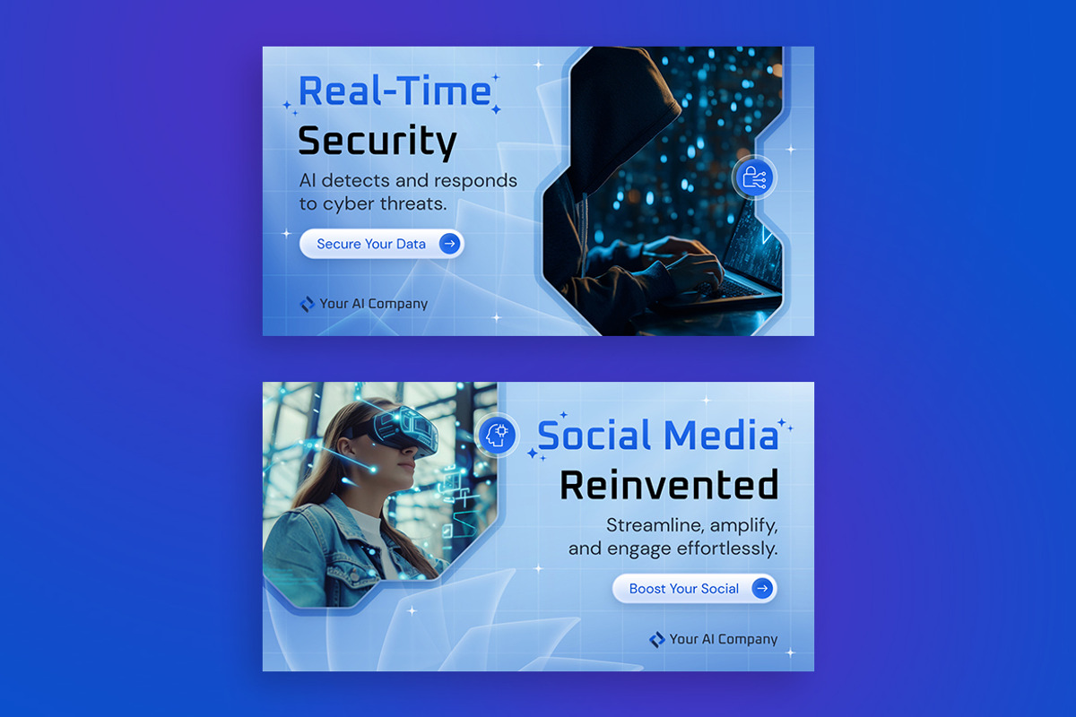 AI Facebook Banners, a Social Media Template by Brandify Studio (Photo 4 of 4)