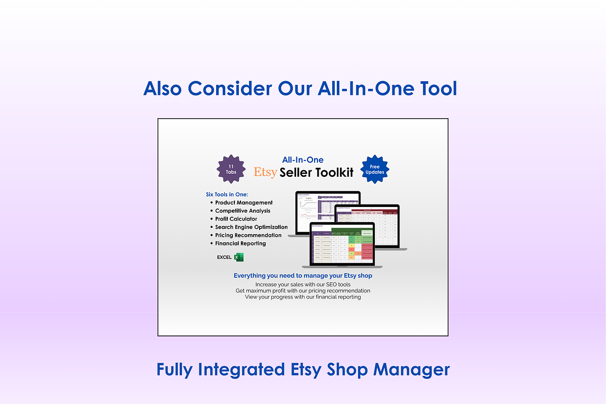 Etsy Product Tool - Excel preview 4
