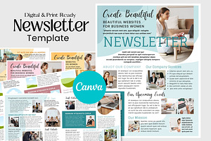 Businesswoman Canva Newsletter