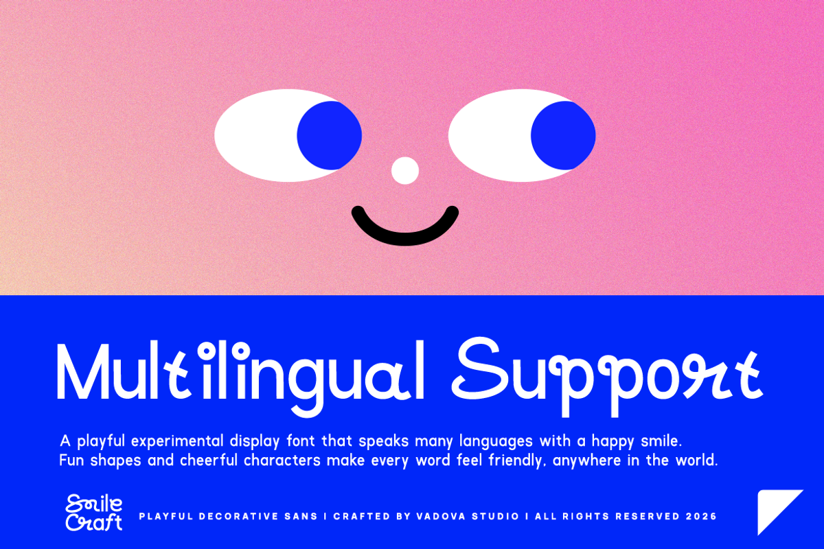Smile Craft Decorative Sans Font, a Sans Serif Font by Vadovastd (Photo 6 of 9)