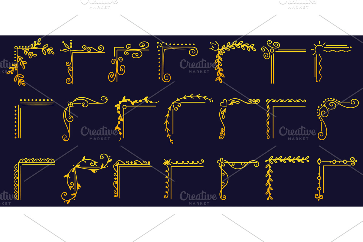 Golden vintage corners. Vintage book, an Object Illustration by Vectorbuum