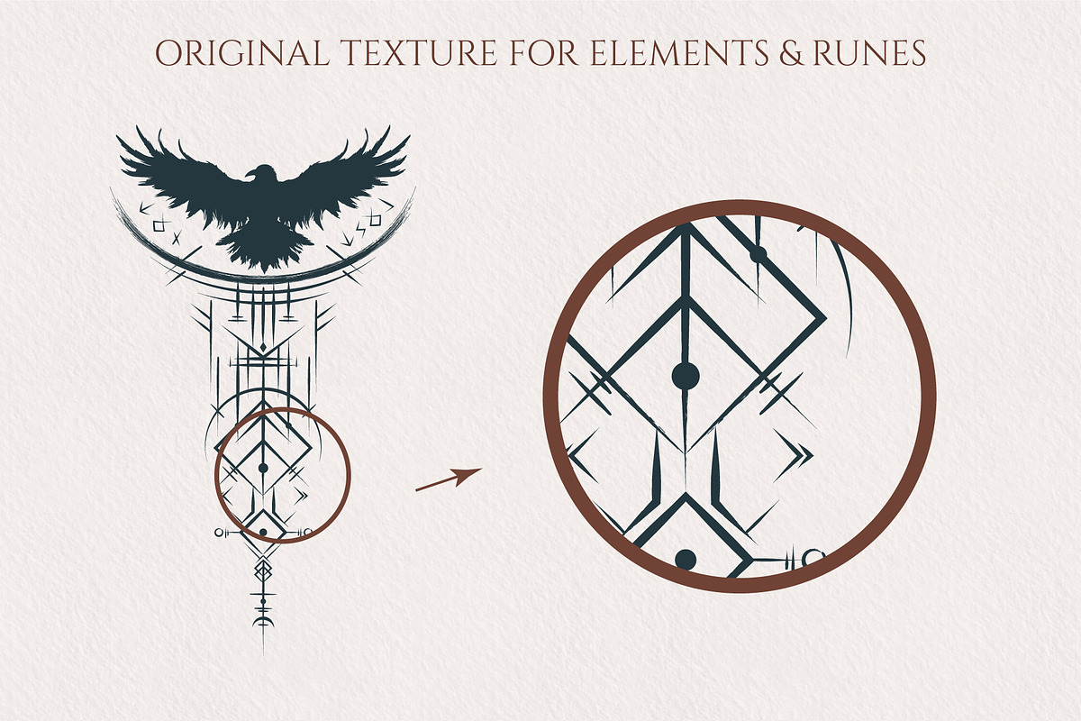 Hand drawn Viking Runes \u0026 Symbols Vol2, image size:1200x800