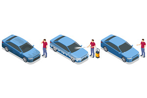 Isometric vector illustration of a, a Person Illustration by Golden Sikorka
