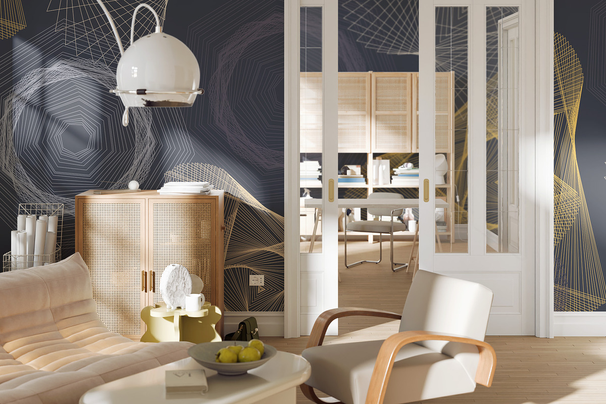 Muted Abstract Shapes Pattern, a Wallpaper Graphic by Bloomart Studio (Photo 2 of 6)
