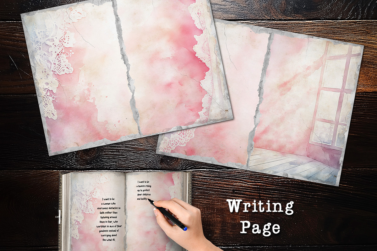 Dreamy Fiminine Travel Junk Journal, a Decorative Illustration by V Design Creator (Photo 11 of 12)
