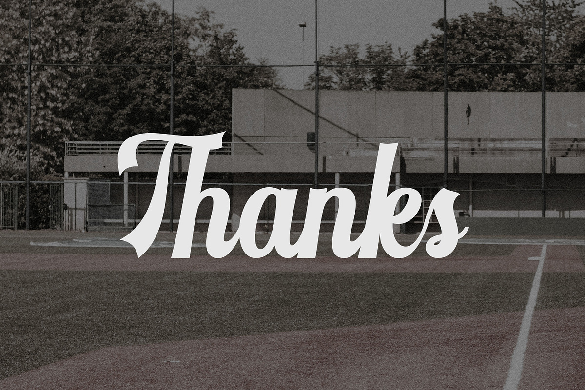 Detourne - Baseball Font, a Script Font by Flawless And Co (Photo 10 of 10)