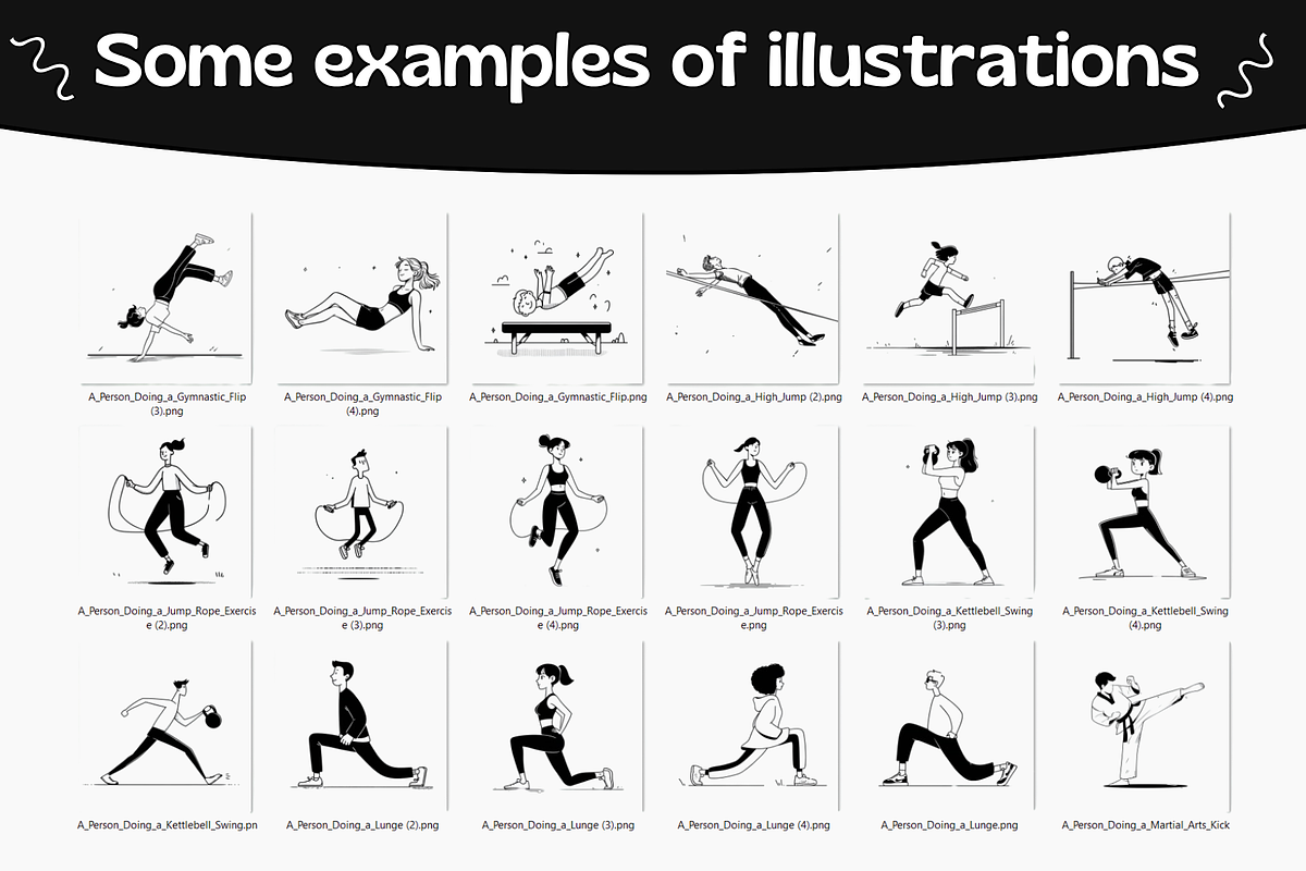 250 Notion Style Sport Illustrations, a Sport Illustration by DaisyStudio (Photo 5 of 10)