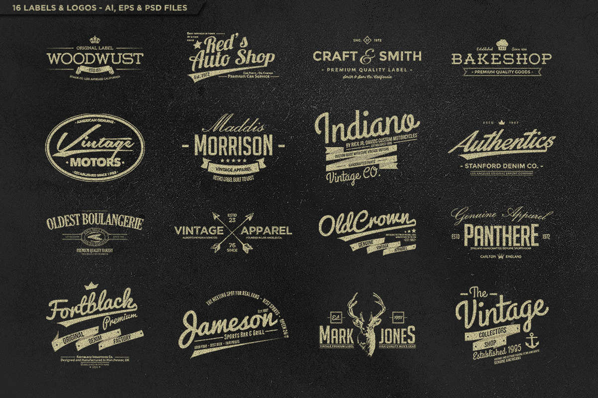Vintage Mixed Bundle Vol.1 preview 2
