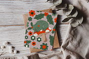 Mushroom & Frog Seamless Pattern, a Pattern Graphic by Little Creative Scribbles (Thumbnail 2 of 6)