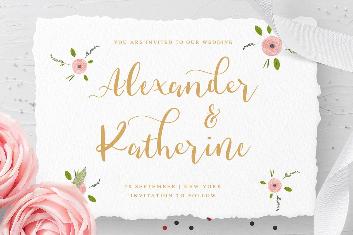 The Knot | A wedding font duo+Bonus preview 8