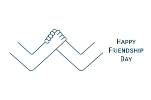 Two hands clasped in homie handshake, a Person Illustration by sceptical cactus