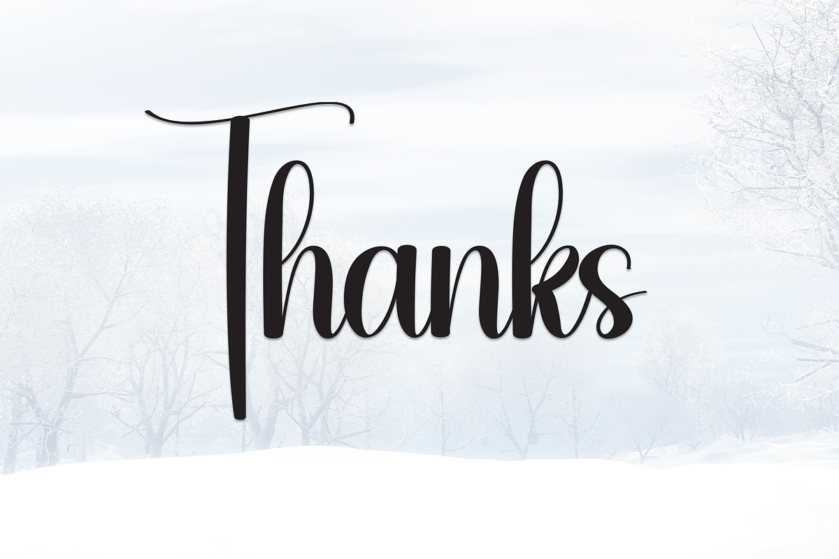 Winterday | Script Font, a Handwritten Font by Scratchones (Photo 9 of 9)